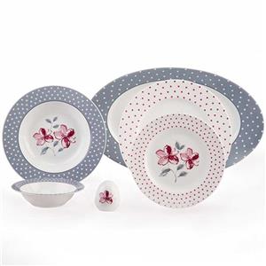 سرویس غذاخوری 28 پارچه چینی زرین ایران سری ایتالیا اف مدل Valencia درجه یک Zarin Iran Italia F Valencia 28 Pieces Dinnerware Set High Grade