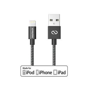 کابل تبدیل USB به لایتنینگ نزتک مدل TPE طول 1.2 متر Naztech TPE USB to Lightning Cable 1.2m