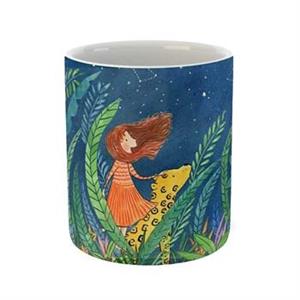 ماگ قصه گو کیدتونز طرح دختر جنگل Kidtunes The Daughter Of The Jungle Storyteller Mug