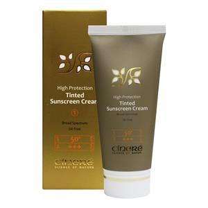 کرم ضد آفتاب SPF 50 رنگی سینره شماره 1 Cinere Sunscreen Tinted Cream SPF50 No.1