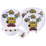 Pars Opal Sponge Bob 5 Pieces Children Dinnerware Set