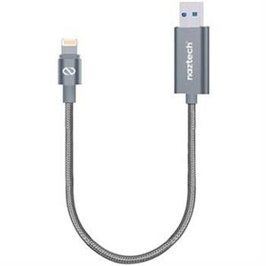 فلش مموری نزتک مدل Luv Share همراه با کابل تبدیل USB به لایتنینگ ظرفیت 128 گیگابایت Naztech Luv Share Flash Memory With Lightning Cable - 128GB