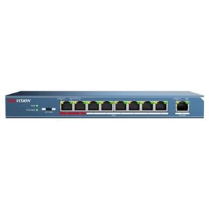 سوئیچ 8 پورت هایک ویژن مدل DS-3E0109P-E Hikvision DS-3E0109P-E 8-Port 100 Mbps Unmanaged PoE Switch