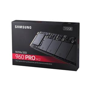 حافظه اس اس دی سامسونگ مدل 960 پرو ان وی ام ای ام 2 با ظرفیت 512 گیگابایت Samsung 960 Pro 512GB PCIe NVMe M2 SSD Drive