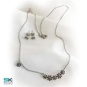 نیم ست استیل طرح گل