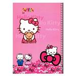 دفتر نقاشی 50 برگ  افرا طرح Hello Kitty 1 جلد شومیز