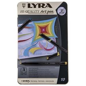 ماژیک حرفه ای 10 رنگ لیرا مدل Art Pen Lyra Art Pen 10 Colored Proffessional Marker