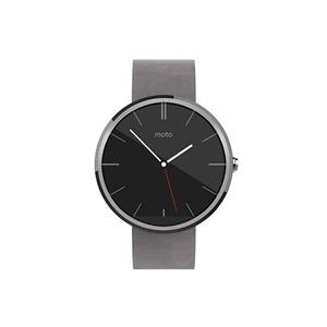 ساعت هوشمند موتورولا مدل موتو 360 سایز بند چرمی خاکستری 46 میلی‌متر