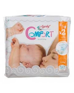 پوشک پنبه ریز مدل Comfort سایز 2 بسته 18 عددی