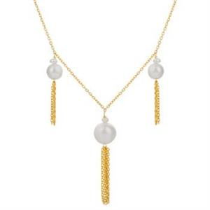 گردنبند طلا 18 عیار سیم و گوهر مدل GLN103 Simogohar GLN103 Gold Necklace