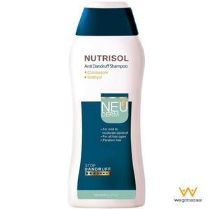 شامپو ضد شوره نوتریسل آنتی دندراف نئودرم 300 میل Neuderm Anti Dandruff Nutrisol Hair Shampoo 300ml