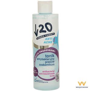تونر پاک کننده پوست آندر 20 سری Anti Acne مدل Sensitive Skin حجم 200 میلی لیتر Under 20 Anti Acne Sensitive Skin Makeup Remover Toner 200ml