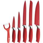 ست چاقوی آشپزخانه رویالتی لاین مدل RL RED5W Red