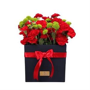 جعبه گل طبیعی میتا مدل میخک سرخ Mita Red Gilly Flower box