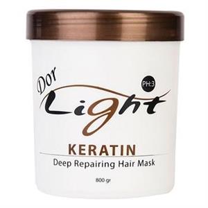 ماسک موی دور لایت مدل Keratin حجم 800 میلی لیتر Dor Light Keratin Hair Mask 800ml