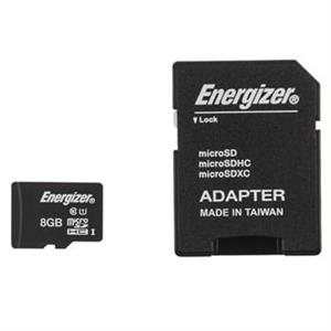 کارت حافظه microSDHC انرجایزر مدل Hightech کلاس 10 استاندارد UHS-I U1 سرعت 40MBps همراه با آداپتور SD ظرفیت 8 گیگابایت
