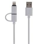 Romoss CB20 USB To microUSB And Lightning Cable 1m