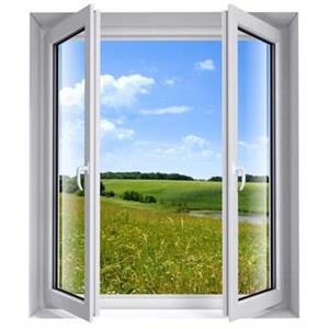 استیکر سه بعدی ژیوار طرح پنجره های رو به دشت سبز Zhivar Windows Facing The Green Field 3D Sticker