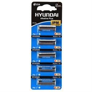 باتری 23A هیوندای مدل Alkaline Plus بسته 5 عددی Hyundai Battery Pack Of 