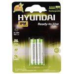 Hyundai NI-MH Rechargeable AAA Battery Pack Of 2