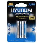 Hyundai Power Alkaline AA Battery Pack Of 2