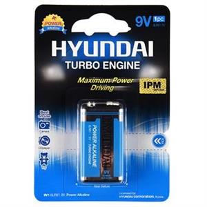 باتری کتابی هیوندای مدل Power Alkaline Hyundai Power Alkaline 9V Battery