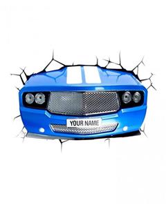 چراغ دیواری تری دی لایت اف ایکس مدل Blue Car 3D Light FX Blue Car Wall Lamp