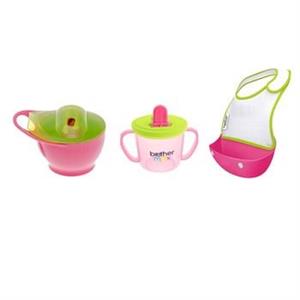 ست 3 تکه غذاخوری کودک برادر مکس مدل 490000 Brother Max 490000 3 Pcs Baby Feeding Set