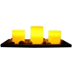 شمع بدون شعله کالیفرنیا کندل مدل CC31TNS - بسته 3 عددی California Candle CC31TNS Flameless LED Candle Set - Pack Of 3