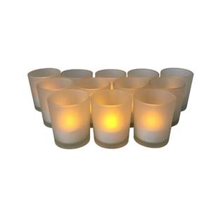 شمع بدون شعله کالیفرنیا کندل مدل CC124GLS - بسته 12 عددی California Candle CC124GLS Flameless LED Candle Set - Pack Of 12