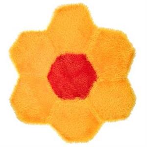 پادری بافتنی داتیس مدل گل زرد Datis Yellow Flower Knitted  Door Mat