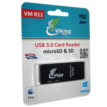 حافظه خوان وی ام آر11 میکرو اس دی ویکینگ VIKING VM R11 MICROSD USB3.0 CARD READER