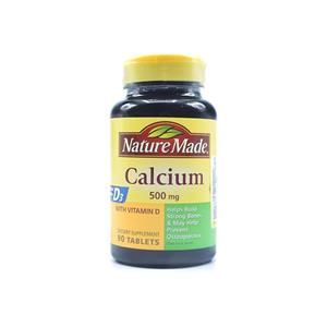 قرص کلسیم ویتامین د نیچرمید 90 عددی Nature Made Calcium+D 500mg