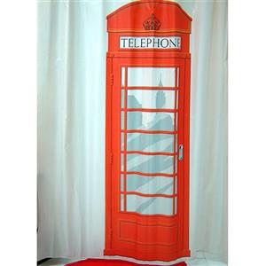 پرده حمام فرش مریم مدل Telephone - سایز 200 × 180 سانتی متر Farsh Maryam Telephone Shower Curtain - Size 180 X 200 cm