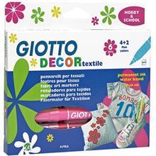 ماژیک پارچه 2+4 رنگ جیوتو مدل Decor Giotto Decor 4+2 Color Textile Marker