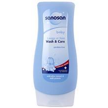 شامپو بدن بچه سانوسان مدل Baby Wash And Care حجم 400 میلی لیتر Sanosan Baby Wash And Care Body Shampoo 400ml