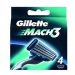 تیغ یدک ژیلت مدل Mach 3 بسته 4 عددی Gillette Mach 3 Blades Pack of 4