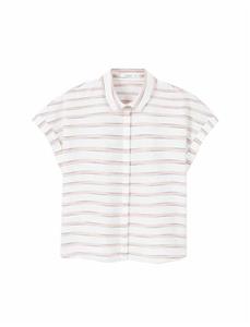 Mango شومیز آستین کوتاه نخی زنانه