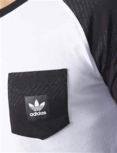 Adidas Originals تی شرت نخی ورزشی آستین بلند مردانه Word Camouflage Pocket 