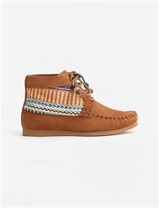 Mango نیم بوت چرم بندی دخترانه