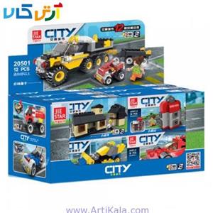 لگو شهری 37 قطعه جی استار مدل 20501 ( بسته 12 عددی)