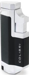 فندک  Colibri Tribeca Cigar Lighter - black pattern & brushed silver (QTR415011) 