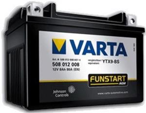 باتری خودرو وارت ا Varta 6CT 10 FUNSTART AGM YTX12 4 BS 