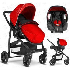 کالسکه کاوردار و کریر گراکو Graco Evo Chilli Red Travel System