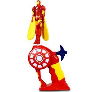 عروسک پرنده فلاییینگ هیرو مدل Iron Man Light Up ارتفاع 14 سانتی متر