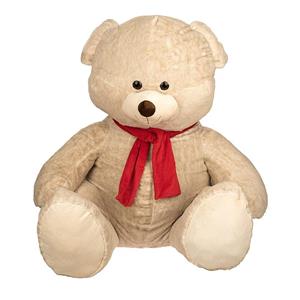 عروسک تینی وینی مدل Bear With Scarf Cream ارتفاع 100 سانتی متر Tiny Winy Bear With Scarf Cream Doll Height 100 Centimeter