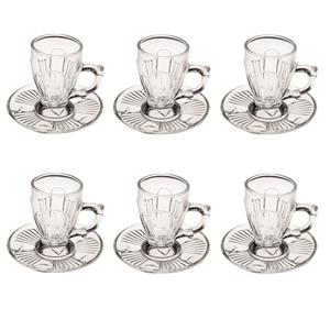 ست فنجان و نعلبکی نووا مدل RS004 - بسته 6 عددی Petra RS004 Cup And Saucer - Pack Of 6