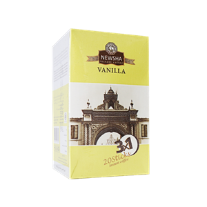 قهوه فوری 1×3 وانیل نیوشا 20 ساشه Newsha Instant Coffee 3×1 Vanilla 20 Sachets