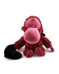 عروسک میمون زرشکی قلب به دست پالیز