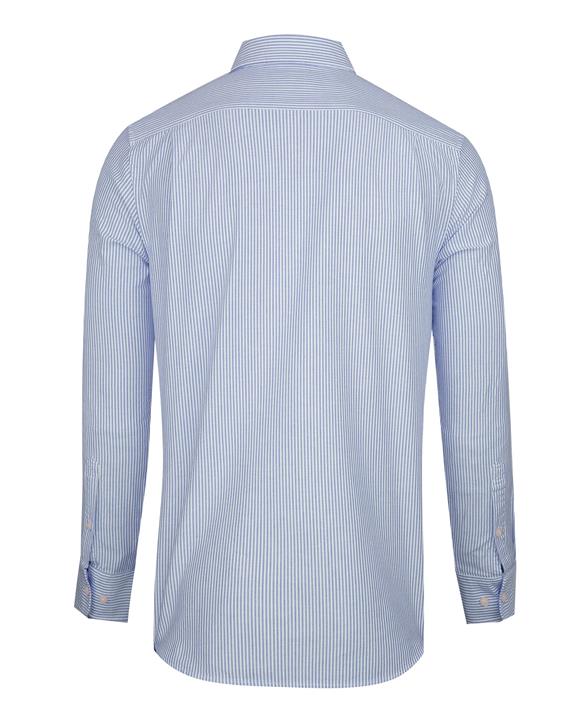 پیراهن آستین بلند مردانه آبی سفید Giordano